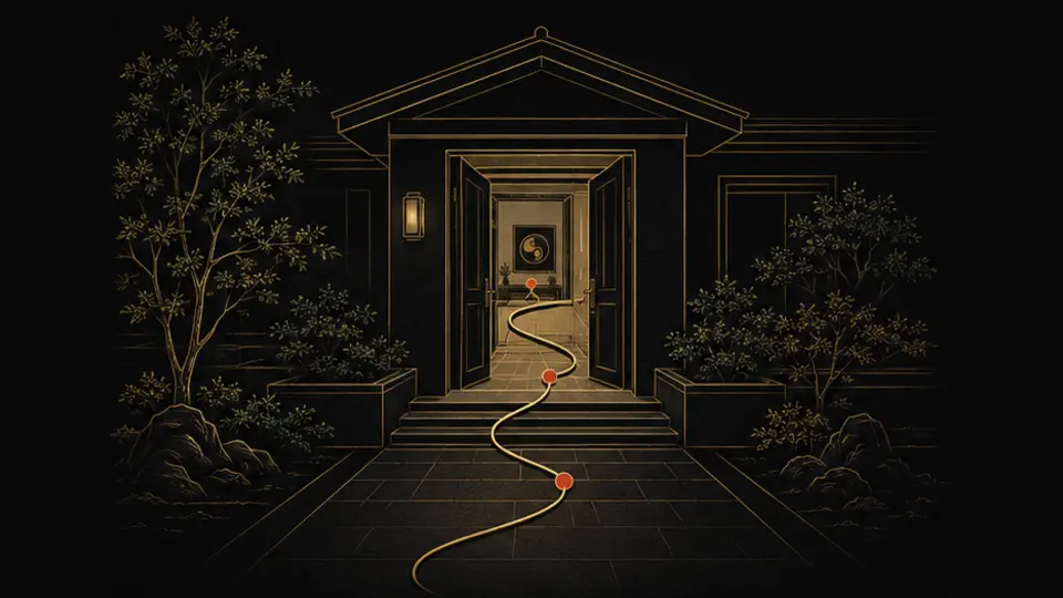 Feng Shui line illustration